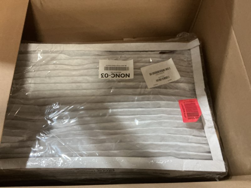 Condition photo showing As Is for bnx trufilter 16x25x1 air filter merv 13 (6-pack) - made in usa - electrostatic pleated air conditioner hvac ac furnace filters for allergies, pollen, mold, bacteria, smoke, allergen, mpr 1900 fpr 10 merv 13 16x25x1 6-pack