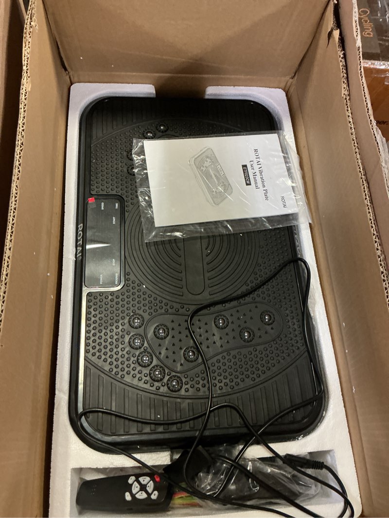 Condition photo showing Good Condition for Shake Plate Vibration Exercise Machine for Lymphatic Drainage Massager & Weight Loss, 400 lbs Capacity Whole Body Vibrating Plate Workout for Women and Men