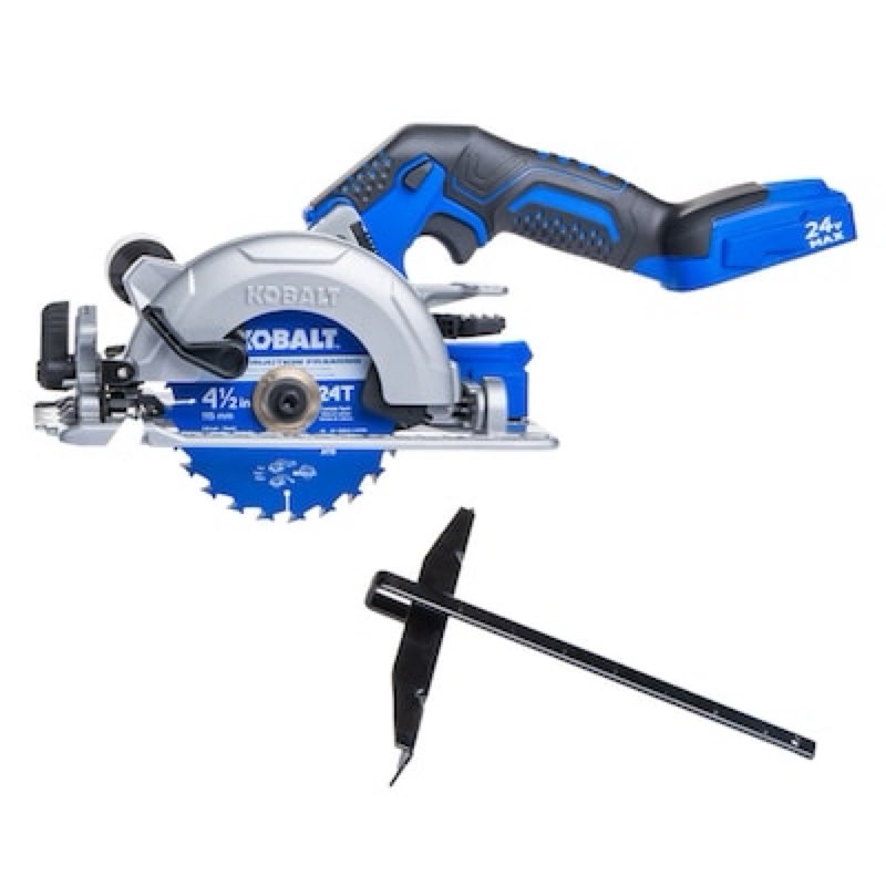 kobalt 24-volt 4-1/2-in brushless cordless circular saw (battery not included and charger not