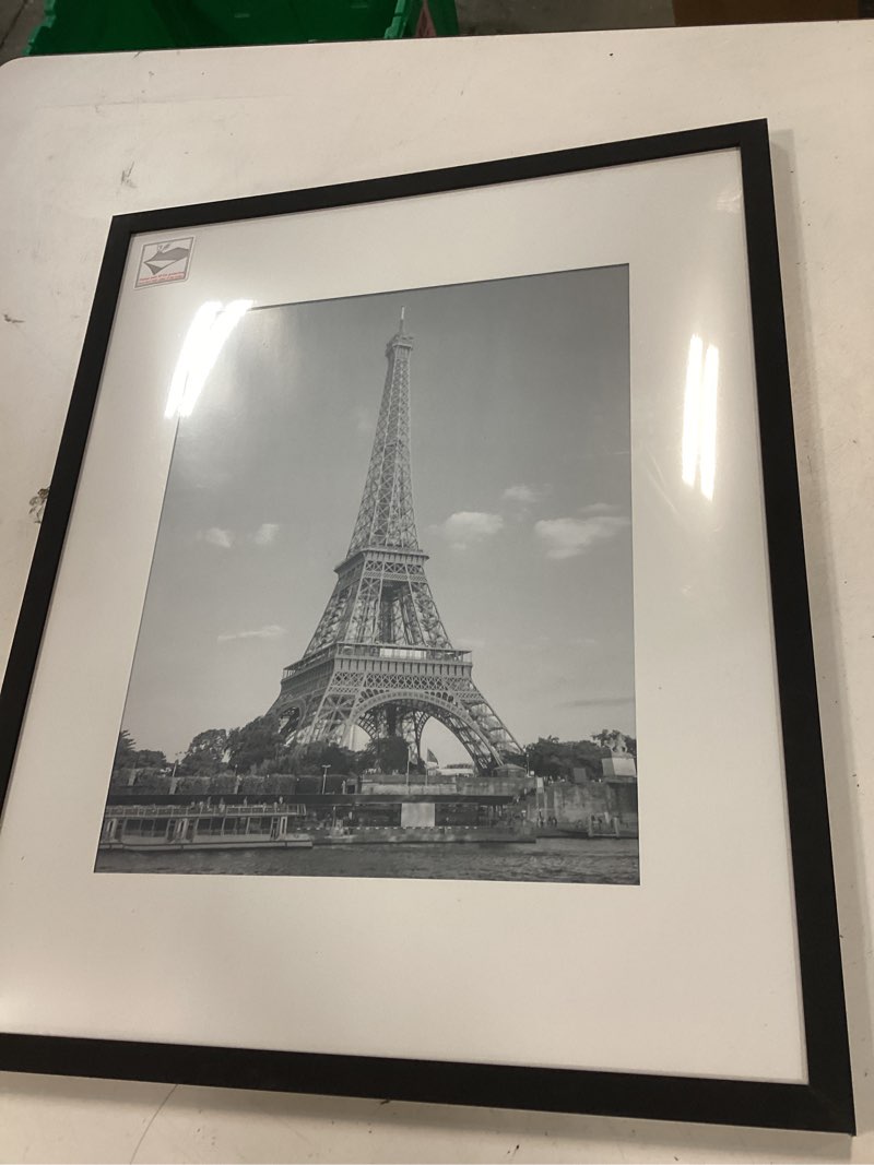Condition photo showing New/Like New for upsimples 16x20 Picture Frame, Display Pictures 11x14 with Mat or 16 x 20 Without, Wall Hanging Poster Frame, Black, 1 Pack Black 16x20