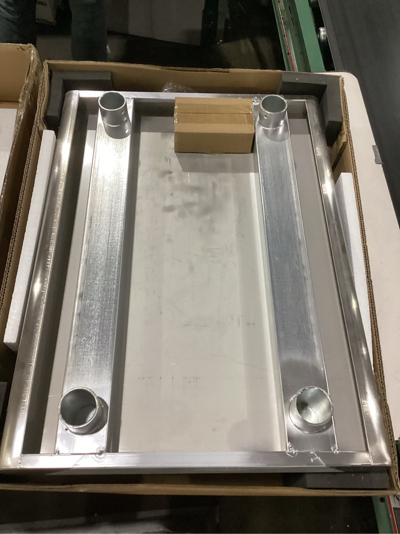Condition photo showing Good Condition for Stainless Steel Table with Wheels 24 x 18 Inch, Commercial Stainless Steel Prep Table, NSF Stainless Steel Metal Table for Home Kitchen Restaurant Outdoor With Wheels 24"x18"