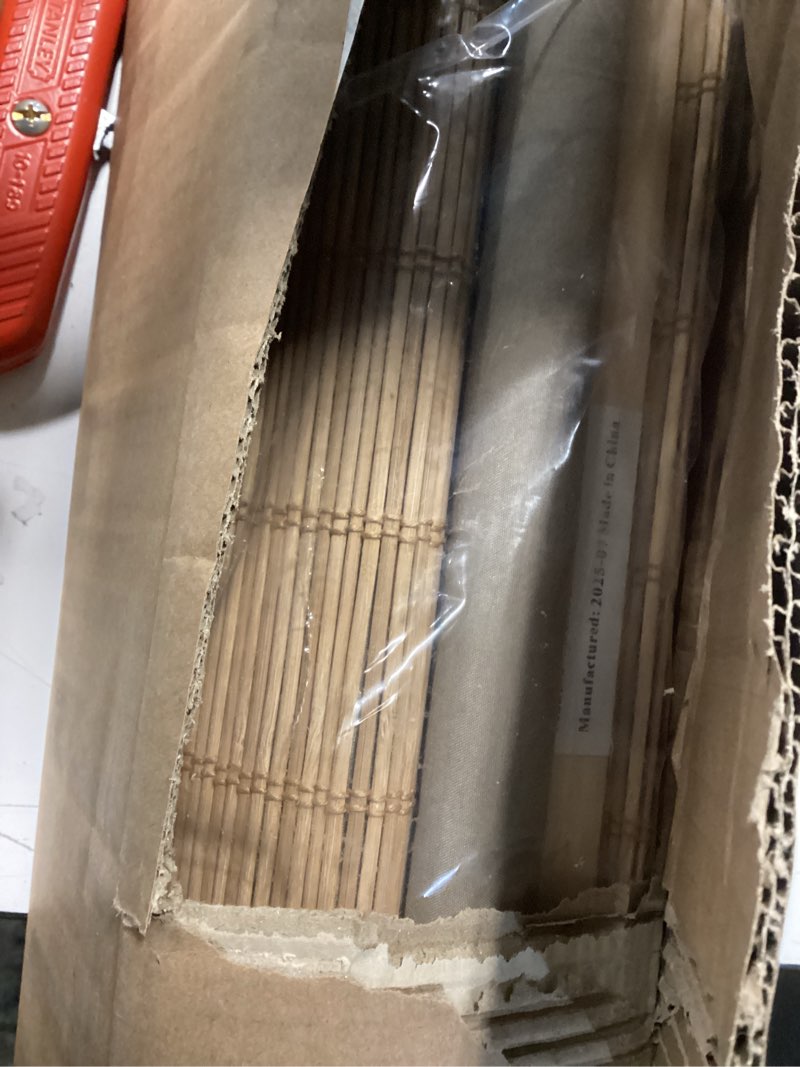 Condition photo showing Good Condition for similar cordless bamboo roman shades, roll up bamboo window shades for interior windows, home and garden, light filtering 