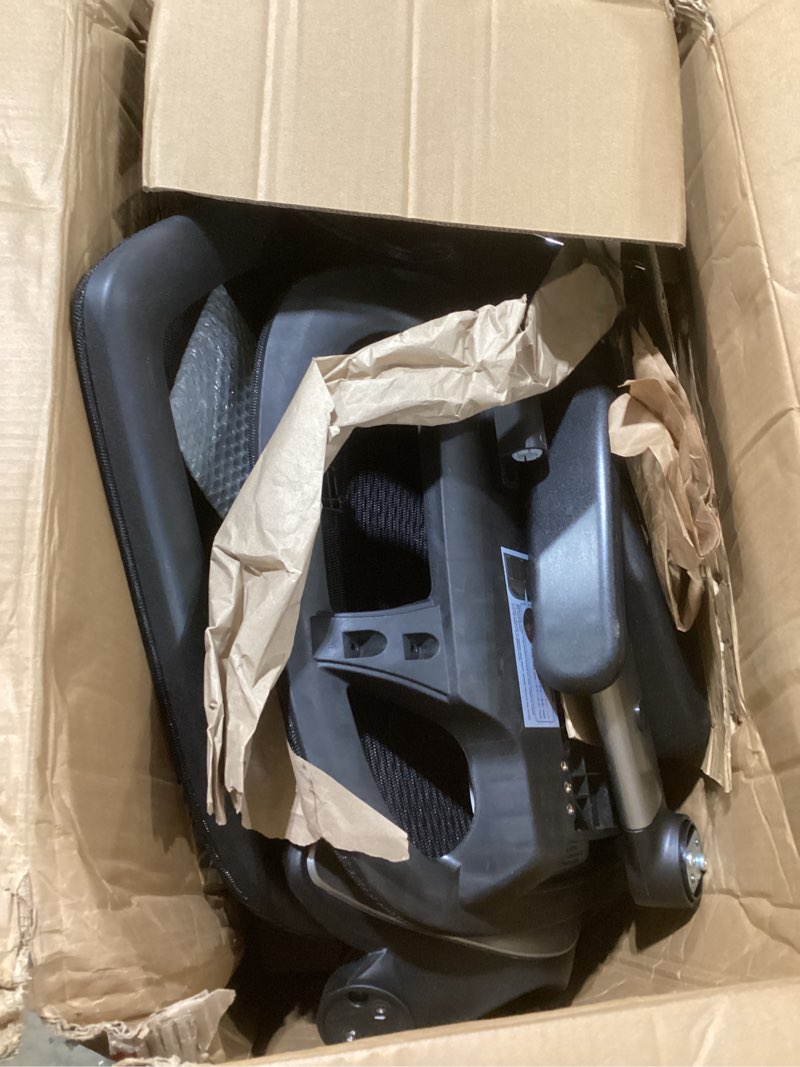 Condition photo showing As Is for GABRYLLY Ergonomic Office Chair with Footrest, 135° Reclining Desk Chair with Adjustable Lumbar Support,3D Armrest,Headrest & Large Steel Base, 300LBS Heavy Duty Mesh Chair Onyx Black high back with footrest