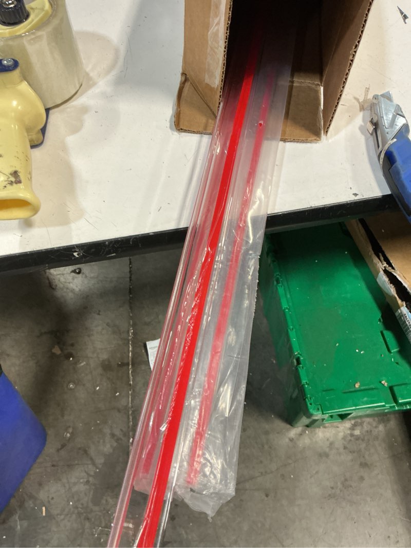 Condition photo showing As Is for trimold clear peel and stick l molding corner guards with 90° angle for wall door frame cabinet baseboard protection and decoration, 2.9ft x 1.2in (3pcs) clear 2.9ft x 1.2in (3pcs)