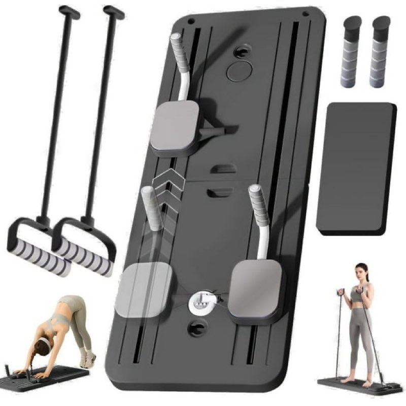 pafal pilates board, multifunctional abdominal board, ab core trainer, ab trainer machine, ab board, exercise board, abs workout equipment, core workout equipment (black)