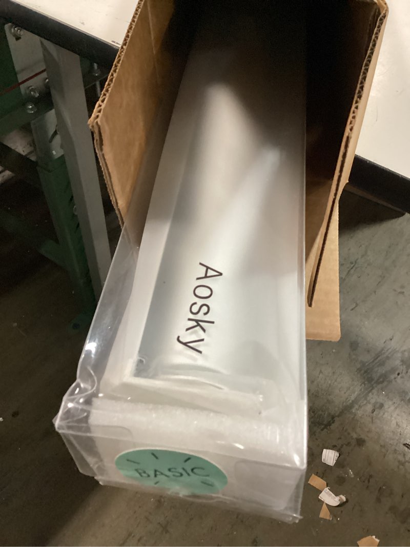 Condition photo showing Good Condition for AOSKY Zebra Blinds Cordless Zebra Shades for Windows Free-Stop Roller Windows Shades Dual Layer Light Control for Day and Nigh, Light Filtering Window Shades for Home Easy to Install?W36 X H72, White? 36"W x 72"H Off-white?curved Cover?