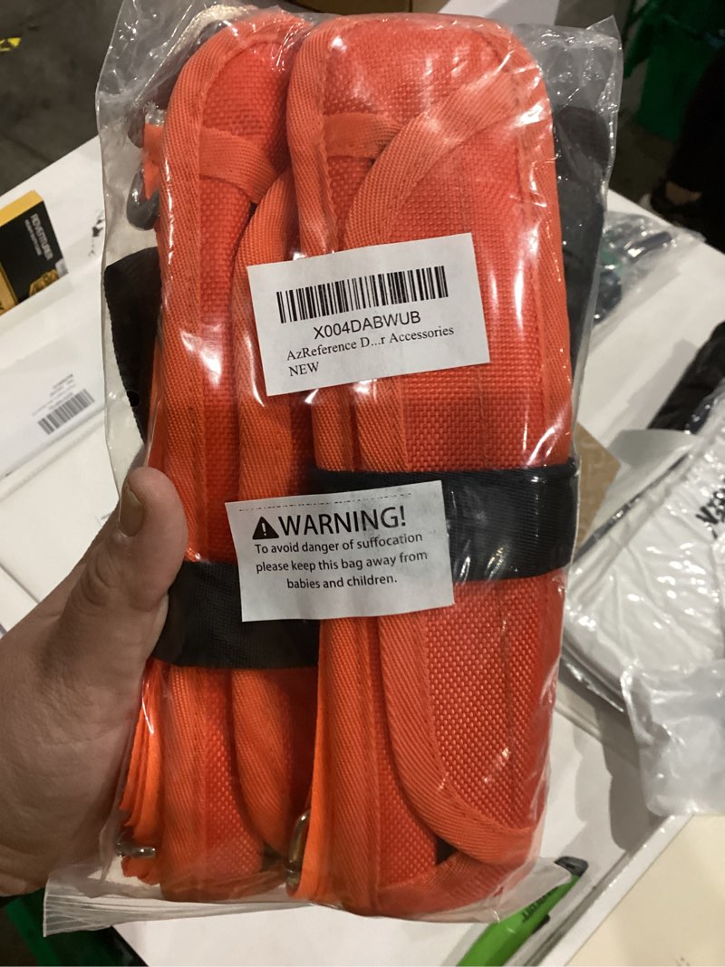 Condition photo showing New/Like New for 2 Pack Deer Drag and Harness Heavy Duty Deer Drag Strap with Handle, Orange Reflective Hunting Drag Rope for Deer Hunters Gear Accessories