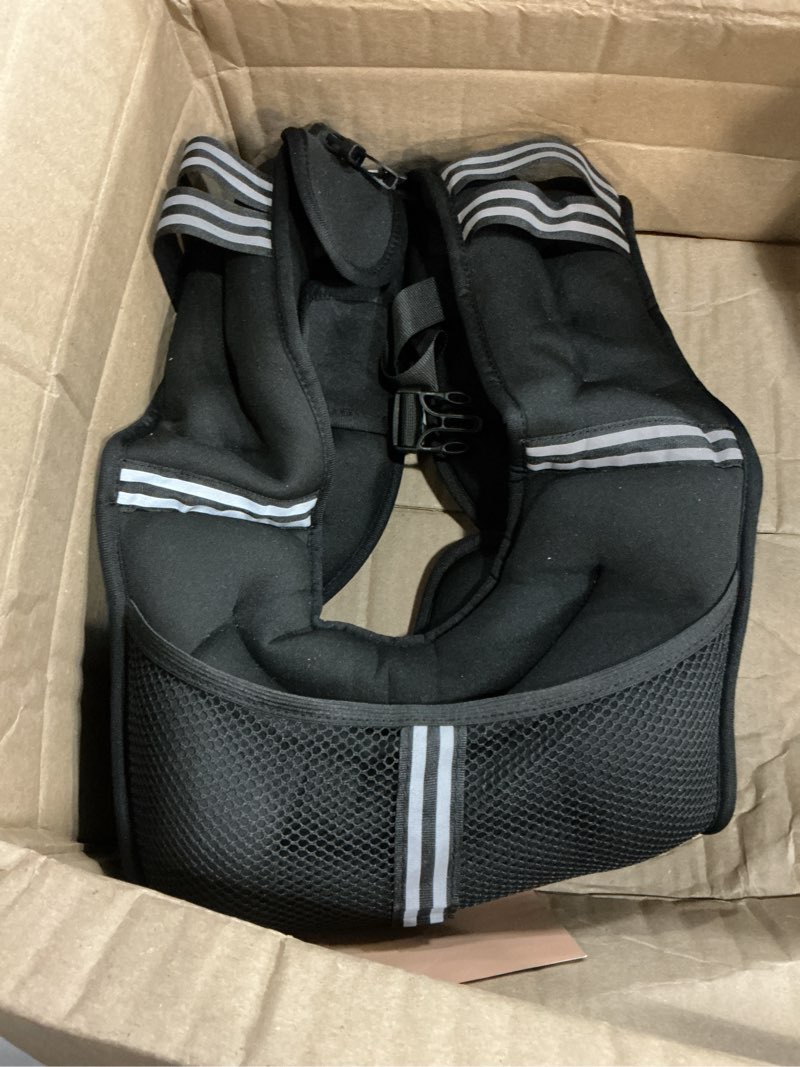 Condition photo showing Good Condition for naturelux weighted vest men or women - 5/10/15/20/25/30lbs weights with reflective stripe, weighted vest for workout equipment for strength training running - walking weight loss black 30 lbs