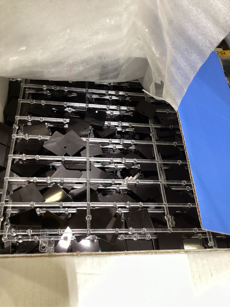 Condition photo showing Good Condition for COKAOBE Black Shimmer Wall Backdrop, 36PCS Square Sequin Shimmer Backdrop Panel, Photo Backdrops for Birthday, Anniversary, Wedding, Graduation & Bachelorette Party Decoration 36PCS Black