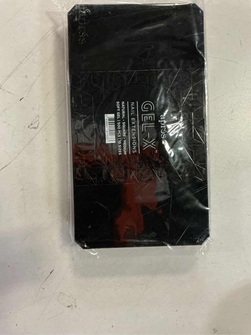 Condition photo showing Good Condition for Aprés Gel-X® Natural Square Long Tip Box | 500pc Gel-X Tips, 11 Sizes 00-9, Premium Quality