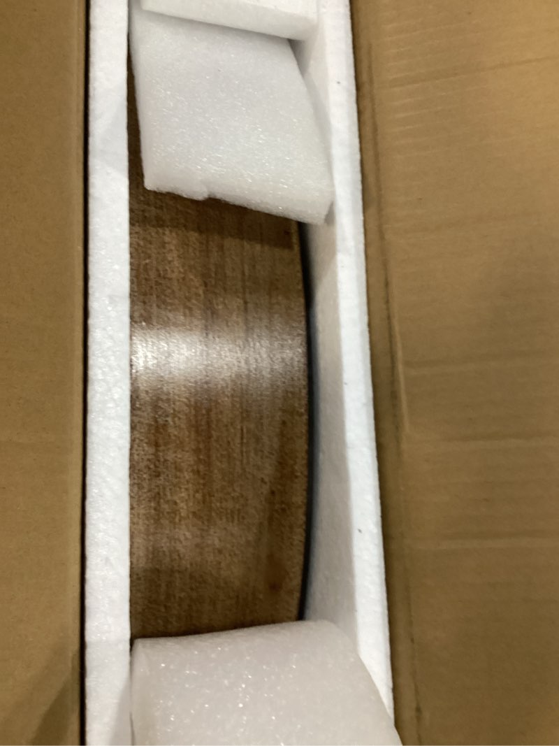 Condition photo showing Good Condition for DORBOKER 30'' Large Wall Clock Real Moving Gears Oversized Industrial Solid Wood Rusic Farmhouse Clocks for Living Room Wall Decor Home Office, 30 inch 76cm, Brown and Vintage Bronze 76cm / 30 inch Vintage Brown