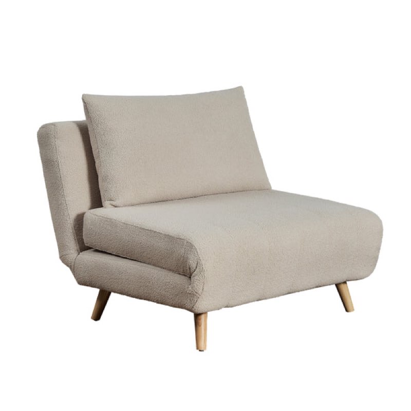 Shaw Convertible Tri-Fold Sleeper Chair with Pillow