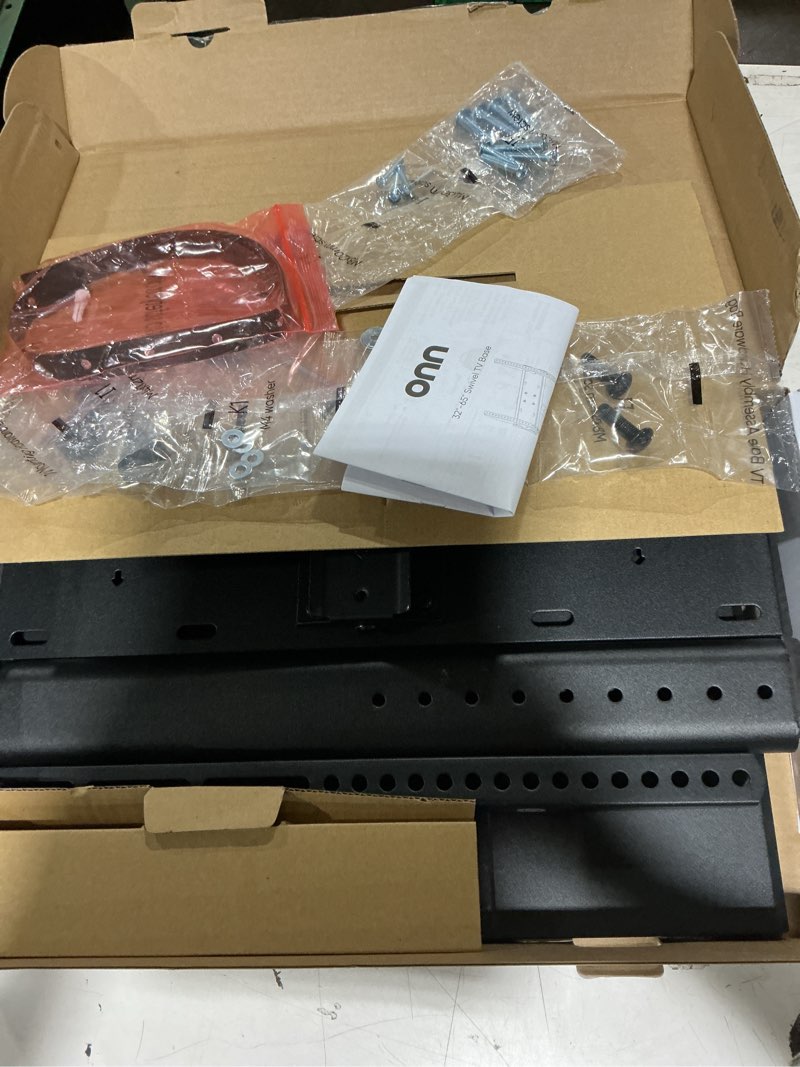 Condition photo showing Good Condition for onn swivel tv base for 32" to 65" tvs, etl listed, up to ±35° swivel