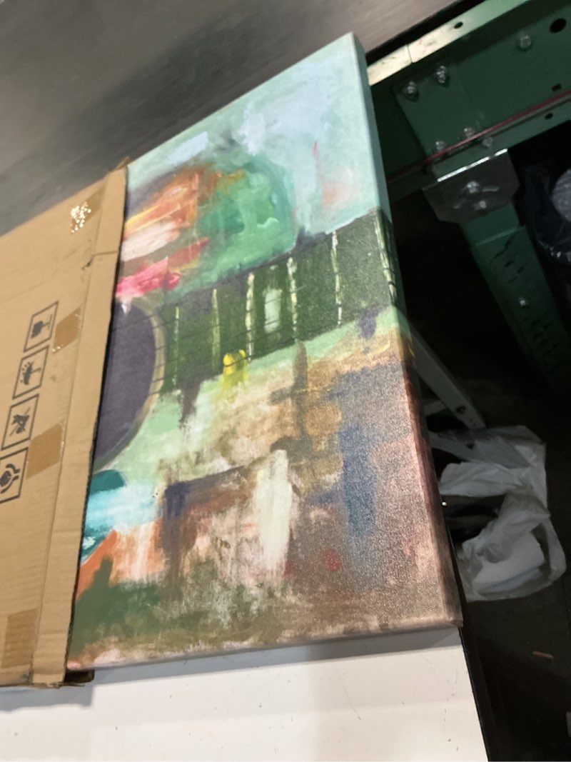 Condition photo showing Good Condition for yeilnm artwork for music room 32x24 guitar art music city decorations