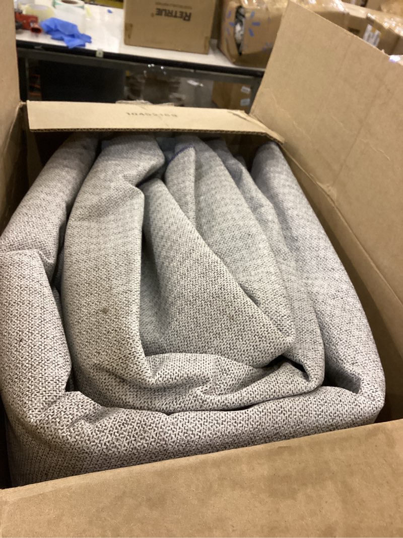 Condition photo showing As Is for GENIMO 8x10 Area Rugs, Machine Washable Rugs for Living Room, Non Slip Indoor Modern Rug?Low Pile Lightweight Blue Print Carpet for Bedroom Dining Room Home Office, Blue Ivory Blue Ivory 8' x 10' (Rectangular)