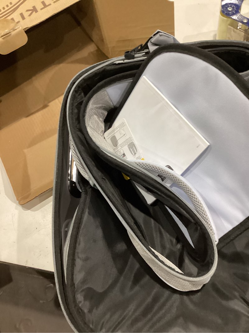 Condition photo showing Good Condition for petkit cat backpack carrier with inbuilt fan & light, airline-approved pet backpack bubble for kitty small dog, detachable dog backpack with padded strap for travel, hiking, walking & outdoor green