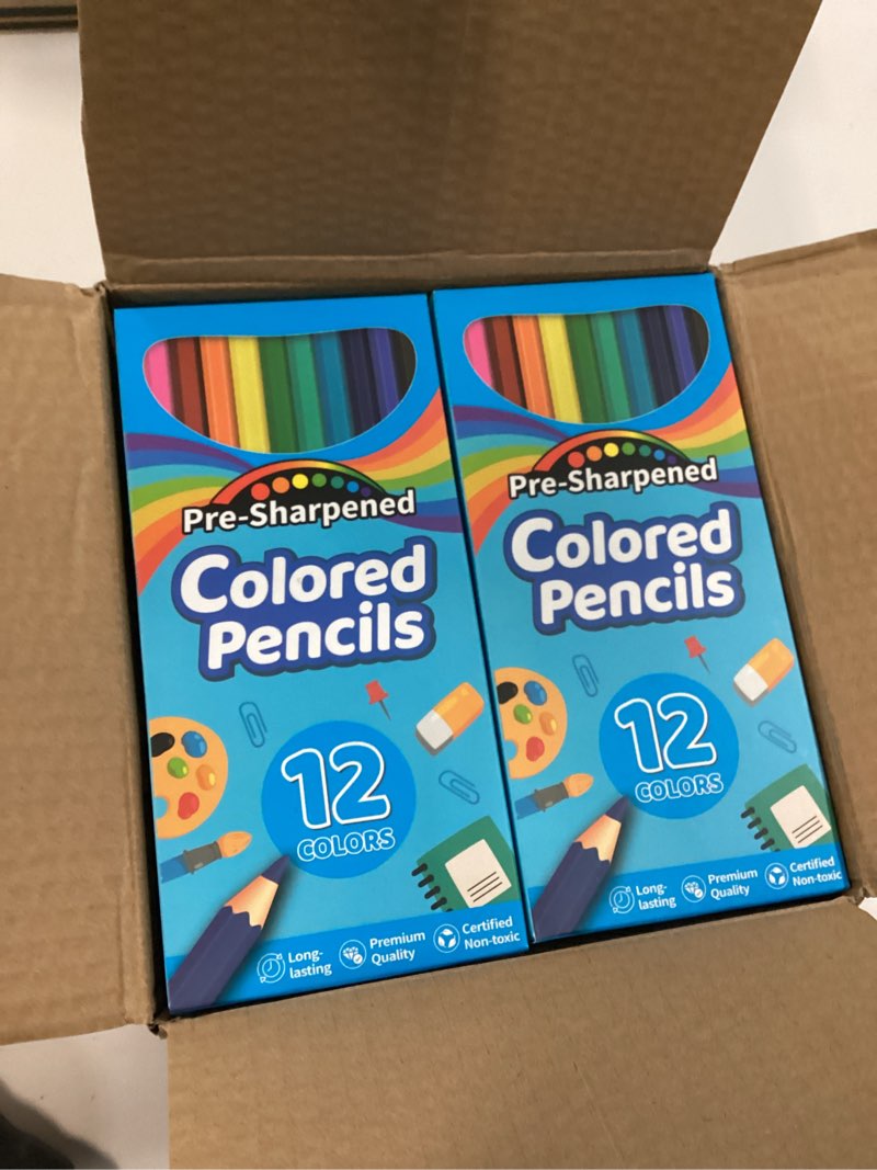 Condition photo showing New/Like New for jumlys 432 count colored pencils bulk for kids, 36 packs pre-sharpened coloring pencils in 12 colors, bulk school supplies for teachers, ideal back to school supplies & classroom prizes