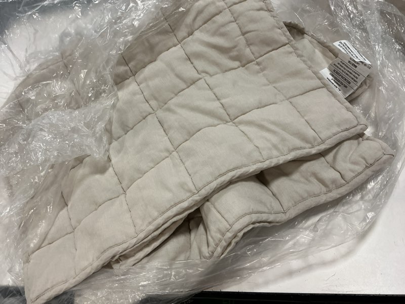 Condition photo showing Good Condition for european linen box quilted sham set, king, sand