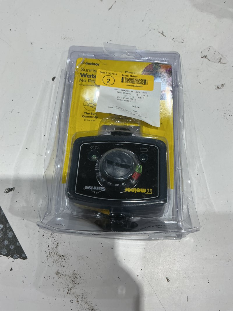 Condition photo showing As Is for melnor 1 output port mechanical hose end timer