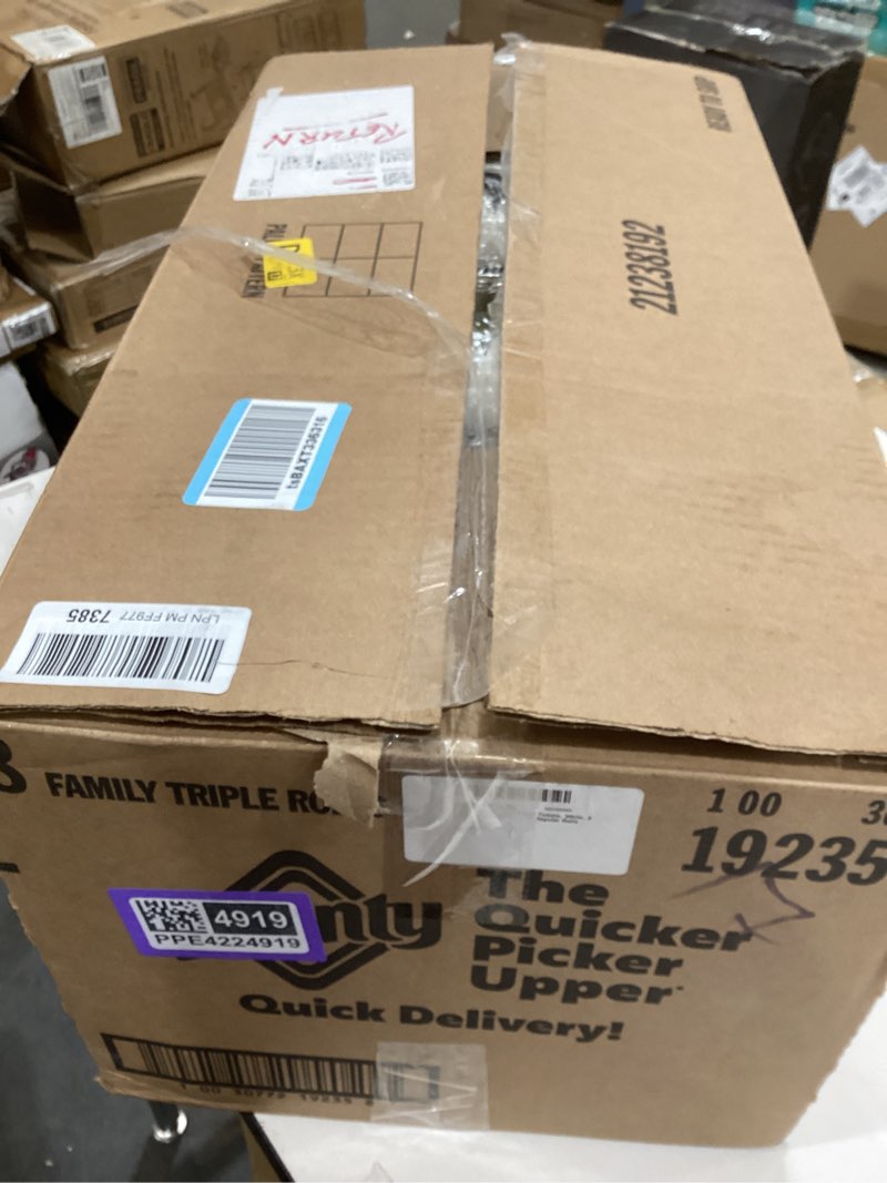Condition photo showing Good Condition for bounty quick-size paper towels, white, 8 family triple rolls = 27 regular rolls family triple 8 rolls (141 sheets)