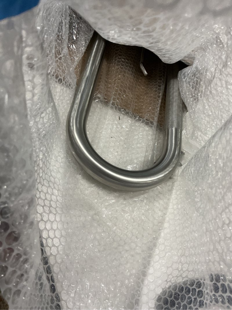 Condition photo showing Good Condition for Toilet Grab Bar 22.4 Inch, Munzong Anti-Slip Handicap Grab Bars with Paper Holder, Flip-Up Bathroom Toilet Safety Rails, Stainless Steel Knurled Support handrails for Seniors Elderly Disabled Pregnant 24 Inch Satin Nickel