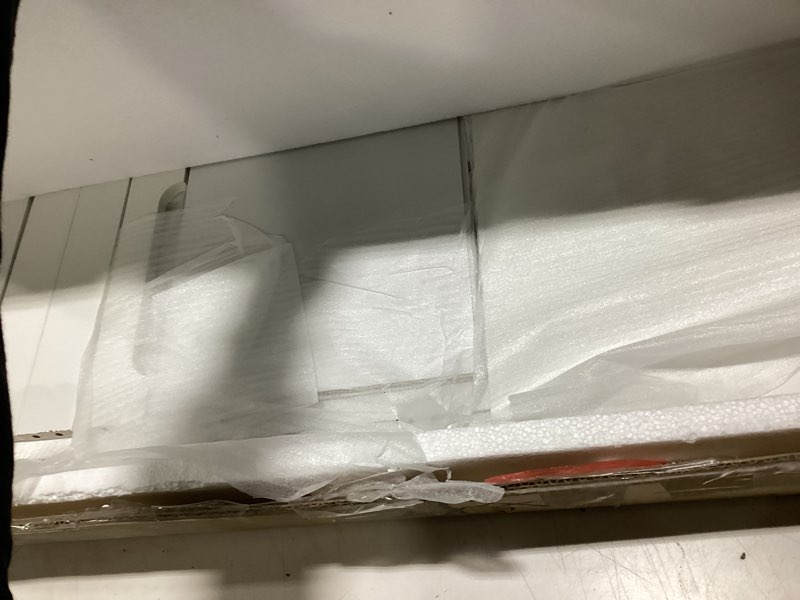 Condition photo showing Good Condition for FOTOSOK Bathroom Storage Cabinet, Bathroom Cabinet with 4 Drawers, 11.8” x 11.8” x 32.5” Freestanding Entryway Cupboard Storage Organizer Unit Home Furniture Decor, White 1 White