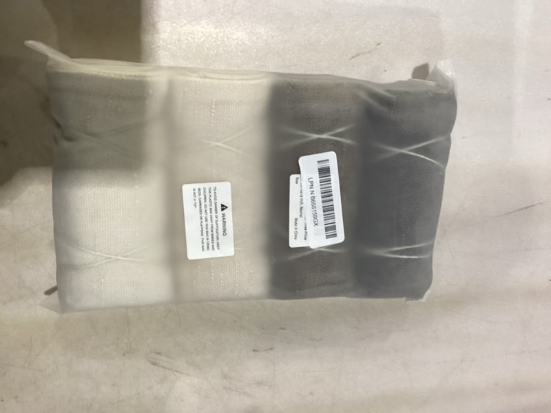 Condition photo showing As Is for Set of 4 Soft Textured Decorative Throw Pillow Covers 18x18 Inch Cozy Farmhouse Cushion Cover Square Accent Pillow Cases for Bed Couch Sofa Living Room, Neutral A Neutral 18" x 18" (Pack of 4)