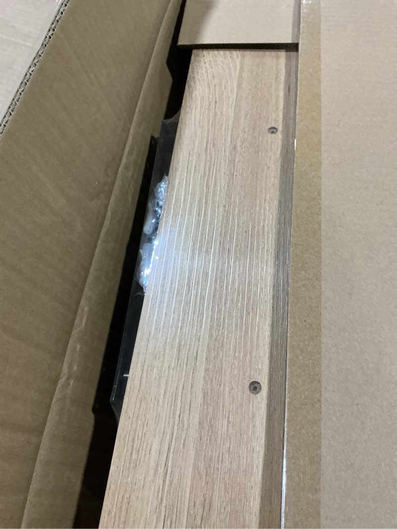 Condition photo showing New/Like New for INHABIT UNION Oak Floating Shelves for Wall?24in Wall Mounted Display Ledge Shelves Perfect for Bedroom, Bathroom, Living Room and Kitchen Decoration Storage (Oak, Set of 2) Oak 24 Inch