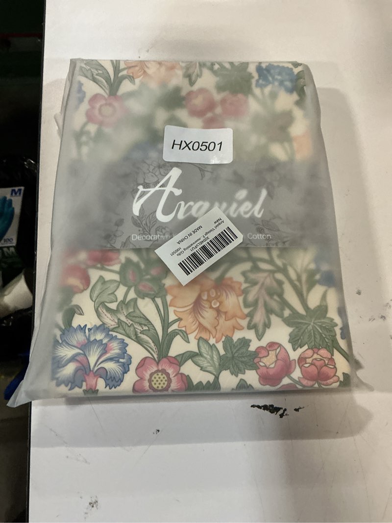Condition photo showing Good Condition for Vintage Flower Tea Towels, Cotton Kitchen Towel 18.9 × 27.5 inch, Quick Drying Dish Cloth for Party Anniversary Holiday Decoration Housewarming Gifts Leaves