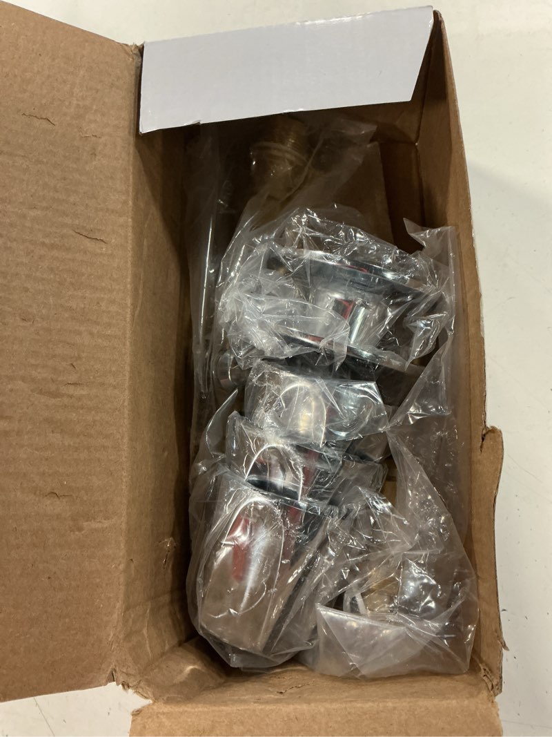 Condition photo showing Good Condition for 39619 bathtub chrome shower knob 3 piece replacement kit and shower stem for price pfister verve, shower faucet handle rebuild trim kit, includes 12h-2h, 12h-2c, 12h-18d stems, and flange base polished chrome