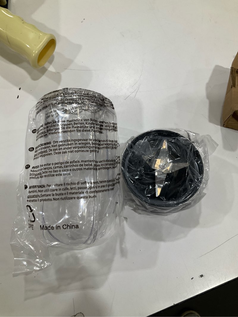 Condition photo showing Good Condition for Replacement Cross Blade + 16oz Cup Set for Magic Bullet, Replacement Parts compatible with 250 W Magic Bullet MB1001 Blender