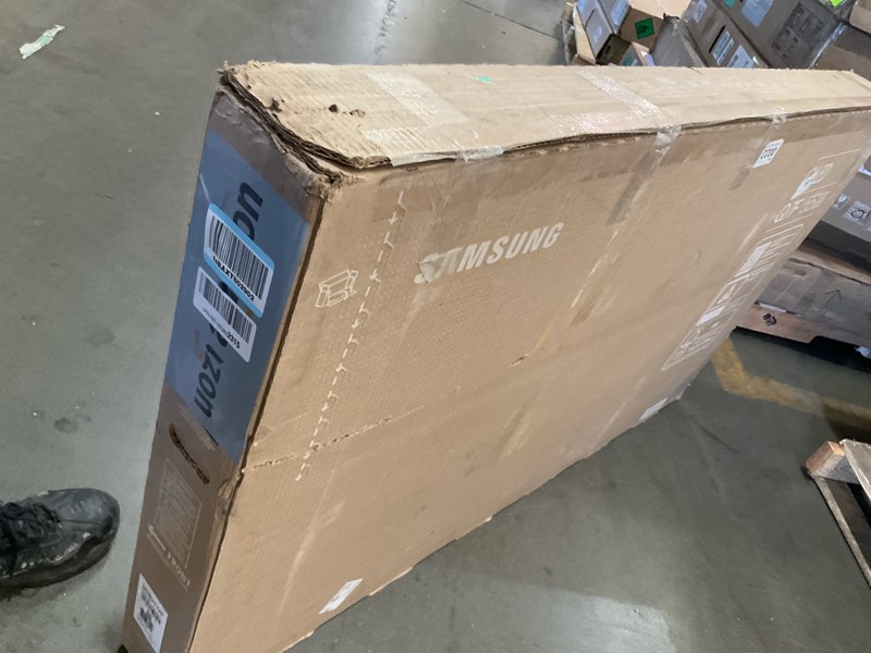 Condition photo showing As Is for samsung 55-inch class qled q7f series samsung vision ai smart tv (2025 model, 55q7f) quantum hdr, object tracking sound lite, q4 ai gen1 processor, 4k upscaling, gaming hub, alexa built-in