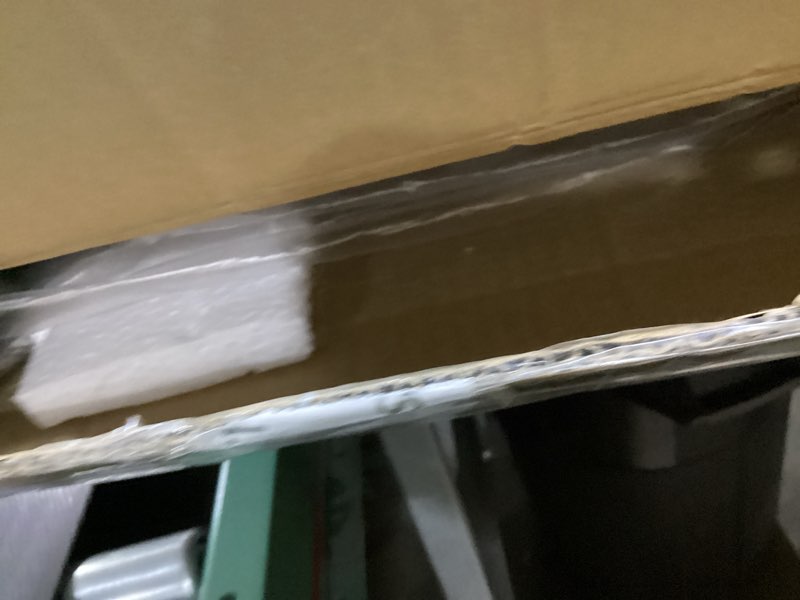 Condition photo showing As Is for Thyle 1 Pcs Folding Bar Stool with Backrest, Tall Foldable Stool Chair Portable High Folding Bar Chair Counter Height Seat Leather Padded for Kitchen Island Shop Cafe Dining Room Black (29.5 Inch) 1 29.5 Inch