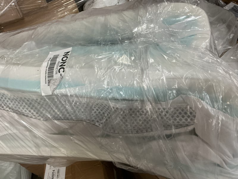 Condition photo showing As Is for Bedlore 4-Inch Queen Mattress Topper for Back Pain - Dual Layer Medium Support (2\" Gel Memory Foam + 2\" Cooling Fluffy Pillow Top Pad), Breathable & Pressure Relief (White) White Queen(similar no same)