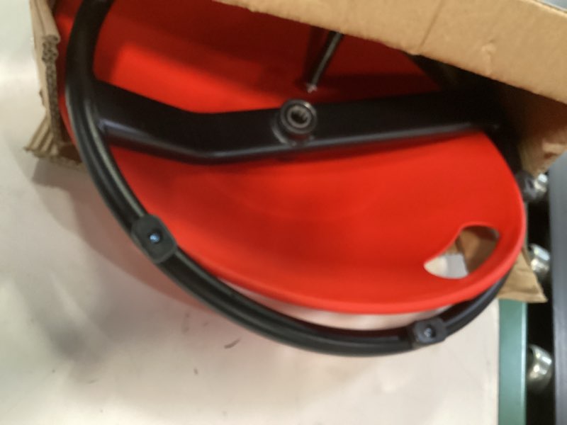 Condition photo showing As Is for Spinning Chair for Autistic Kids - Sensory Spinning Chair for Autistic Children with Safety Handle & Non-Slip Design, Sensory Swivel Chairs for Kids 3-8 Years(Red)