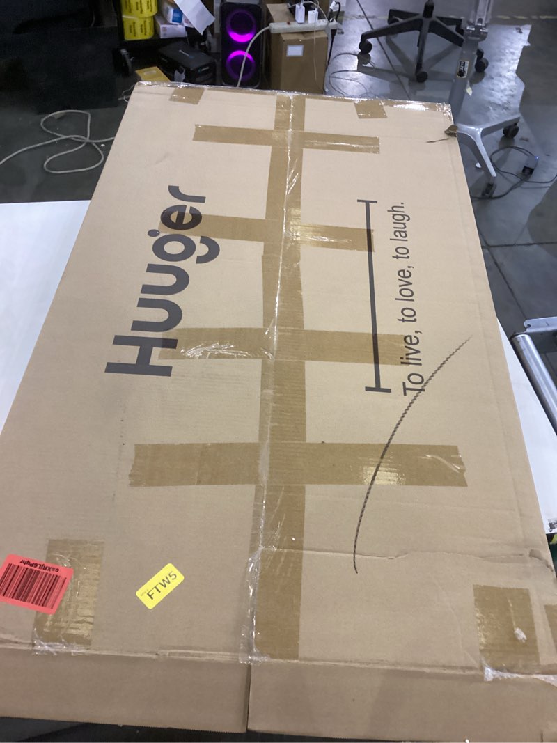 Condition photo showing New/Like New for Huuger Computer Desk, 63 Inch Office Desk, Gaming Desk with Storage, Writing Desk Work Desk for Home Office, Study, Modern Simple Desk, Large Legroom, Metal Frame, Rustic Brown and Black Rustic Brown+black 63inch