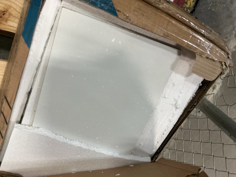 Condition photo showing As Is for Furmax 6 Wood Drawers Dresser for Bedroom, Double Dresser for TV up to 65 inch, TV Stand Storage Chest of Drawers for Living Room Hallway Entryway (White)