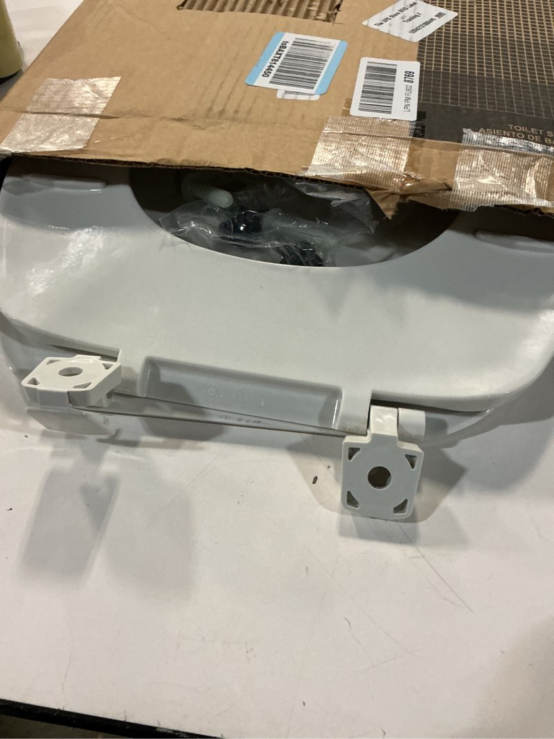 Condition photo showing As Is for Bemis 170 Durable Plastic Toilet Seat, Elongated, White