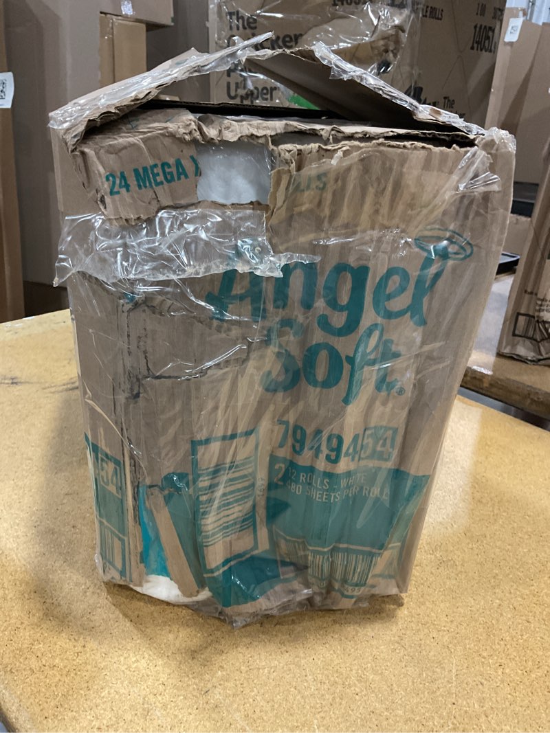 Condition photo showing Good Condition for angel soft toilet paper, 24 super mega rolls = 72 regular rolls, soft and strong toilet tissue