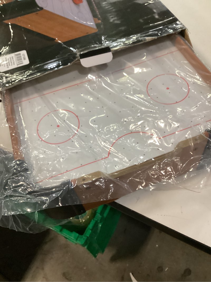 Condition photo showing Good Condition for Multicolor Plastic Tabletop Air Hockey Game (20" x 12") 1 Set - Fun & Exciting Game Set - Great Addition to Desk Toys, Prizes & More