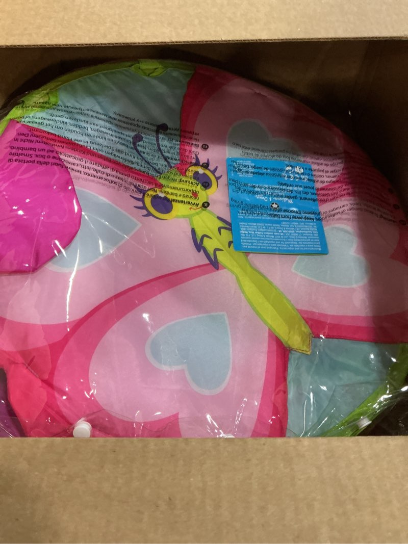 Condition photo showing New/Like New for melissa & doug sunny patch cutie pie butterfly crawl-through tunnel indoor outdoor baby tunnel crawl developmental activity toy frustration-free packaging