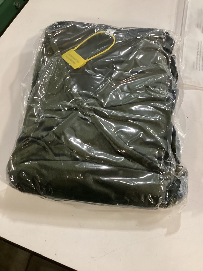 Condition photo showing New/Like New for aiswi velvet maternity cocktail dress long sleeves fall winter baby shower wedding guest holiday pregnancy v neck olive green x-large