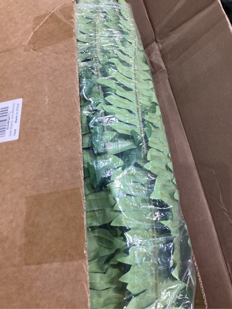 Condition photo showing Good Condition for dkaltm single silky artificial boston fern bush, 49inch large artificial ferns for outdoors, large faux ferns artificial plants,suitable for decorating office, living room faux greenery,95branches