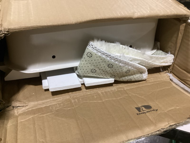 Condition photo showing Good Condition for 4 Pcs All-Terrain Wedding Wagon Set Includes 39x17x32 Inch Heavy Duty White Flower Girls Wagon Cart Here Comes The Bride Sign White Tulle Plush Pad for Wedding Reception