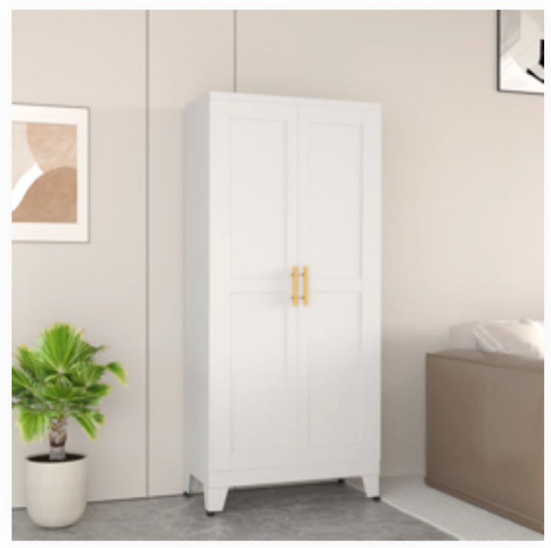 winston porter modern freestanding wardrobe armoire with two door