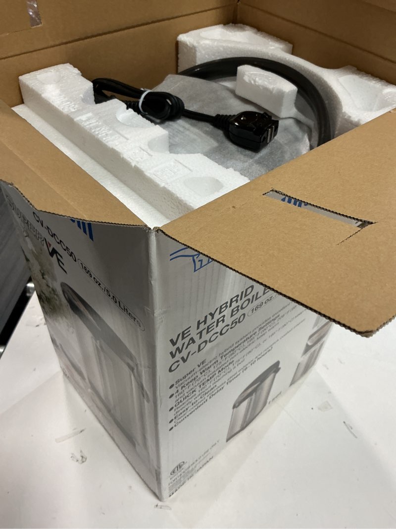 Condition photo showing Good Condition for Zojirushi CV-DCC50 VE Hybrid Water Boiler & Warmer, 5.0 Liter (169oz. Dark Brown) Stainless Dark Brown 5.3 Quarts