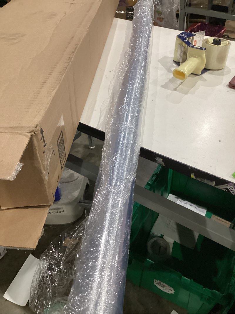 Condition photo showing Good Condition for lovepads frosted table cover protector 54 x 54 inch, 1.5mm thick plastic table cover, table protector for dining room table, waterproof vinyl tablecloth table pad mat for kitchen, writing desk 54" x 54" (square) new frosted 1.5mm