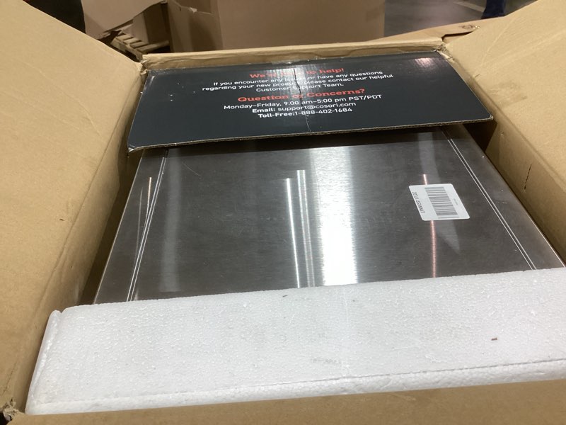 Condition photo showing As Is for COSORI Food Dehydrator, Bigger Than 7 Trays with Large 6.5" Drying Space, 600W Power Saves More Time Than 480W, 165°F Dehydrated Dryer for Jerky, Herbs, Meat, Fruit, and Yogurt, Silver,Stainless Steel Silver 6 Trays Dehydrator