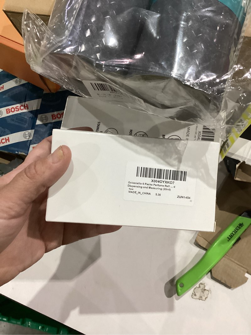 Condition photo showing New/Like New for Geiserailie 6 Packs Perfume Refill Tools Kit with Soft Plastic Tube Small Perfume Decanter Kit Extractor for Ink, Pen, Printer Filling, Refillable Liquid Dispensing and Measuring(Clear,5ml) Clear 5ml