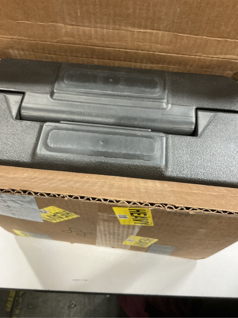 Condition photo showing New/Like New for SentrySafe Fireproof and Waterproof Document Safe with Key Lock, Lock Box for Cash, Passport, Jewelry, Exterior: 16.5 in W x 14.8 in D x 7.6 in H, Black, 0.36 Cubic Feet, CHW30220